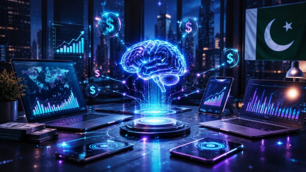 Free AI tools to make money online in Pakistan 2026