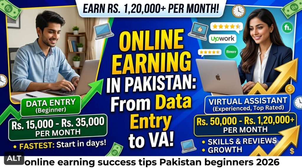 online earning success tips Pakistan beginners 2026